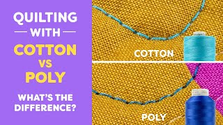 Quilting With Cotton vs Polyester – What’s the Difference [upl. by Epuladaug280]