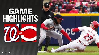 Nationals vs Reds Game Highlights 33124  MLB Highlights [upl. by Aralomo]