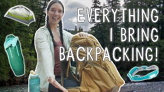 Everything I Bring BACKPACKING and How I Pack  Miranda in the Wild [upl. by Okiman149]