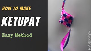 How to make Ketupat in easy method ★ HariRaya Festival ★ Malaysian Culture [upl. by Nogaem]