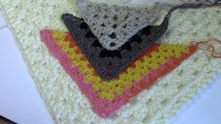 Haken  tutorial 84 granny omslagdoek [upl. by Haig]