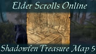 Shadowfen Treasure Map 5 v Elder Scrolls Online ESO [upl. by Anaxor]