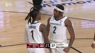 Vanderbilt Mens Basketball vs South Carolina  Highlights [upl. by Imhskal520]