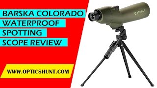 BARSKA Colorado 2060X60mm Waterproof Spotting Scope Review  Best Spotting Scope [upl. by Kym259]