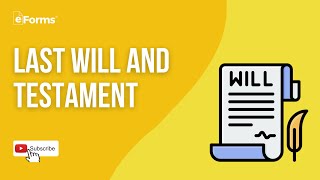 Last Will and Testament  EXPLAINED [upl. by Irme]