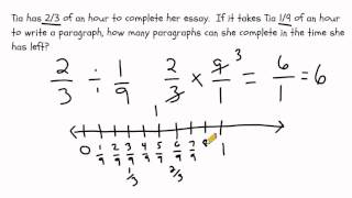 Dividing Fractions To Solve Word Problems [upl. by Lehteb]