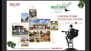 Green Swing  Resort Style Villa Plots near Shankarpally  DTCPRERA Approved Gated Community AVANI [upl. by Nnyroc652]