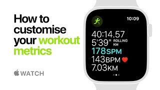 Apple Watch Series 4 — How to customise your workout metrics — Apple [upl. by Peedsaj]