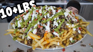 MASSIVE Carne Asada Fries Challenge 10lbs [upl. by Fattal]