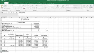 Beregning af kritiske værdier for en investering [upl. by Oswell]