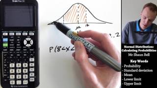 Normal Distribution Calculating Probabilities TI 84 Plus CE [upl. by Neevan]