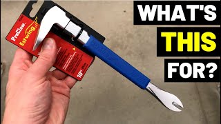 This Tool Makes PRYING UP NAILS Easy Nail PullerCarpentry Demolition ToolCats Paw Tool [upl. by Senilec728]