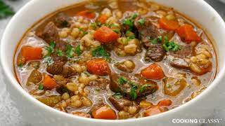 Beef Barley Soup [upl. by Eiramik790]