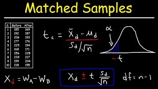 Matched or Paired Samples TTest  Hypothesis Testing [upl. by Kwapong]