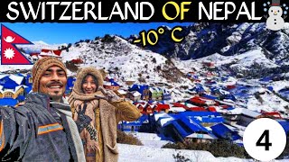 KALINCHOWK NEPAL TOUR IN SNOWFALL 2024  Kuri Village Cable car  Nepal Tour 🇳🇵 [upl. by Ttemme899]