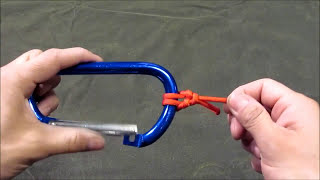 How to tie a Carabiner knot aka the cats paw [upl. by Nnayelhsa642]