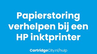 Papierstoring verhelpen bij een HP inktprinter [upl. by Arihat928]