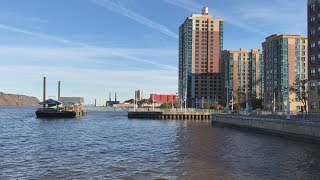 Exploring Yonkers New York Pier And Downtown Waterfront Area [upl. by Aivlis]