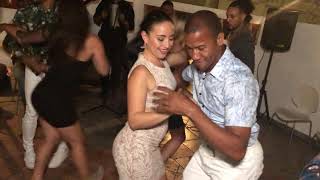 Bailando merengue en Republica Dominicana  Sabor a pueblo [upl. by Ahsinyd748]