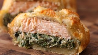 Puff Pastry Salmon Salmon Wellington [upl. by Elena450]