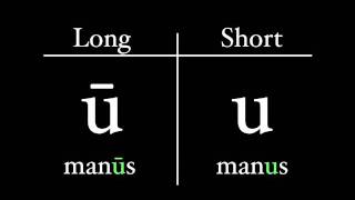 The Latin Alphabet  Vowel Pronunciation [upl. by Ardnaeed]