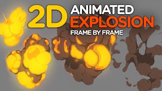 2D Animated Explosion  Frame by Frame [upl. by Shellie609]