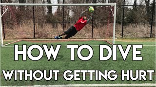 HOW TO DIVE IN SOCCER  GOALKEEPER TRAINING  DIVE WITHOUT FEAR [upl. by Marijane231]