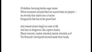 Seamus Heaney reads his poem quotThe Gravel Walksquot [upl. by Toogood]