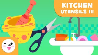 Kitchen Utensils  Episode 3  Vocabulary for Kids [upl. by Katharine]