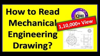 How to Read Mechanical Engineering Drawing Explained in Hindi [upl. by Alroi]