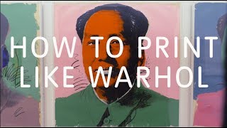 How to Print Like Warhol  Tate [upl. by Anieral]