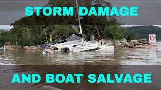 Storm damage and sunk boat salvage [upl. by Narcissus212]