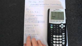 TI84 Plus Standard Deviation Super Easy [upl. by Marika]