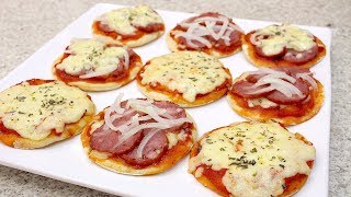 MINI PIZZA RÁPIDA  DELICIOSA  Isamara Amâncio [upl. by Swan421]