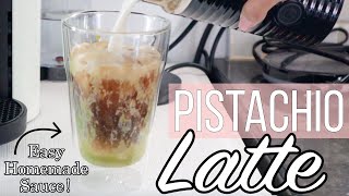 Pistachio Latte At Home  Easy Pistachio Sauce Recipe [upl. by Kcered]