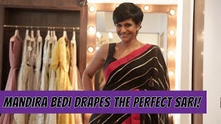 Mandira Bedi Shows You How To Drape The Perfect Sari  MissMalini [upl. by Ennail]