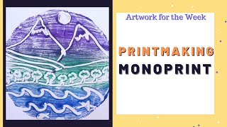 Monoprinting  Printmaking Art Activity [upl. by Nitreb]