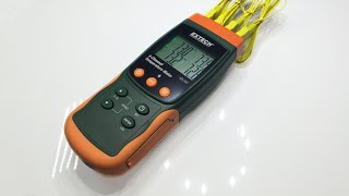 Review  Extech SDL200 4Channel Temperature Datalogger  0051 [upl. by Iclehc]