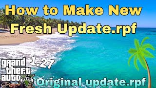 GTA 5 How to Make a New Fresh Updaterpf [upl. by Nanni]