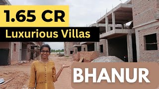 Triplex Villas For Sale In Shankarpally  Bhanur  villasforsale [upl. by Ainoz]