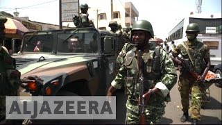 Gambia  West African troops extend mandate [upl. by Bollinger]