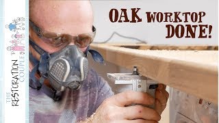 Cutting and Fitting a Wooden Worktop [upl. by Sidalg166]