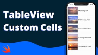 Swift TableView w Custom Cells Tutorial 2021 iOS  2021 [upl. by Nosnah]