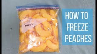 Freezing Peaches How to Freeze Peaches the Easy Way [upl. by Eelrehpotsirhc]