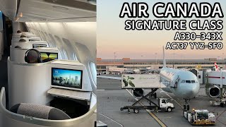 Air Canada Signature Class A330 Business Class Review [upl. by Hawkie]