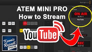 ATEM Mini Pro  How to Stream to YouTube Tutorial [upl. by Hsemin]