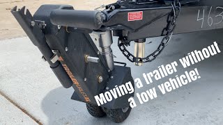 Trailer Valet XL review Moving a 30 Ft Travel Trailer [upl. by Vyner41]