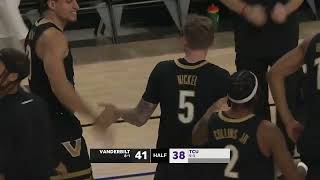 Vanderbilt Mens Basketball vs TCU  Highlights [upl. by Kirshbaum]