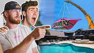 Dropping 100000 Yacht Into Logan Pauls Pool  Episode 2 [upl. by Munmro]