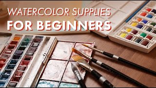 Watercolor Supplies For Beginners  What You Need To Get Started [upl. by Nade]